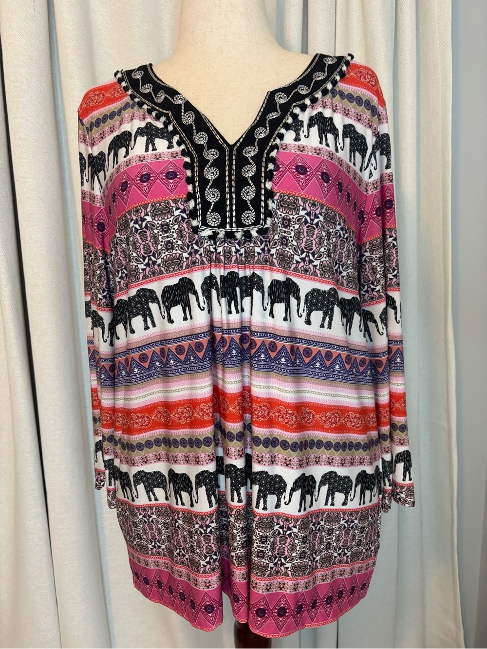 Ruby Road Multicolored Tunic -Large